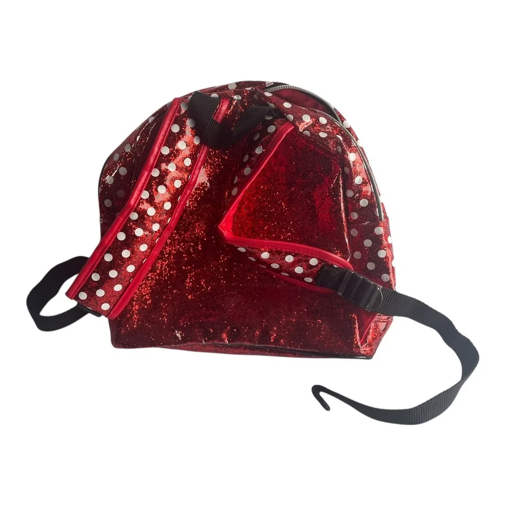 Disney Parks Minnie Mouse Red Glitter Polka Dot 11
